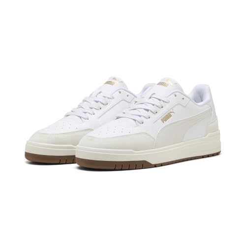 Puma Unisex Shuffle Downtown OgSneaker, Puma White Vapor Gray Puma Gold, 37 EU