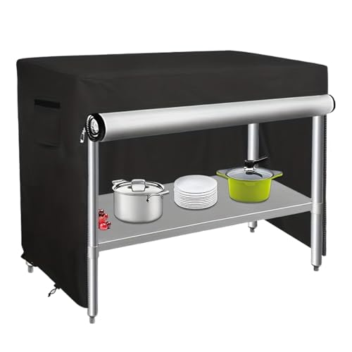 Housse pour table de préparation extérieure imperméable bâche protection de table de jardin - 8