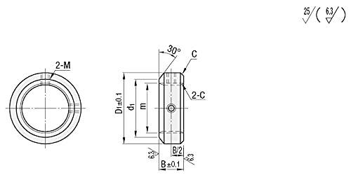 Shaft Collars - Threaded I. D., Setscrew 20mm 1pc