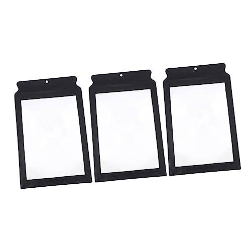 NUOBESTY 3 Piezas Lupa Borde Lupas Lector De Libros Luz para Leer Aumento Gafas De Sol para Leer Clip De Luz De Libro Lupa De Ojo Gafas De Lectores Binocular para Black Cuero PU
