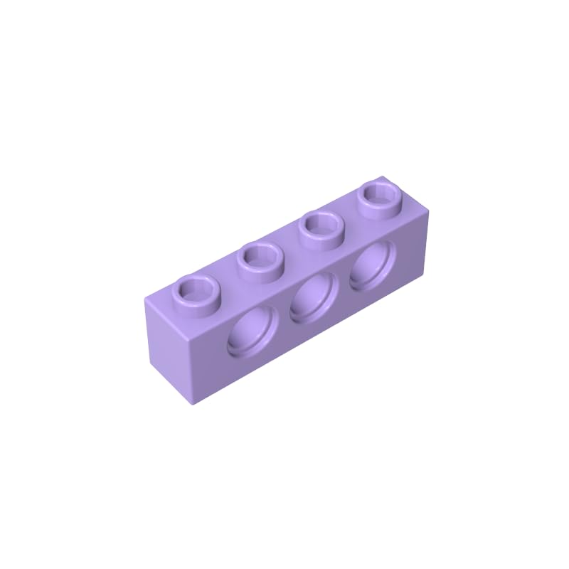 XYEIUGO 3701 Technology Brick Technic Brick 1x4 [3 Holes], 50 PCS