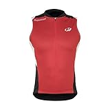 Camisa Sem Manga Para Ciclismo Masculina Hh3-Aero Elite Hammerhead Homens Vermelho/Branco/Preto (5) GG