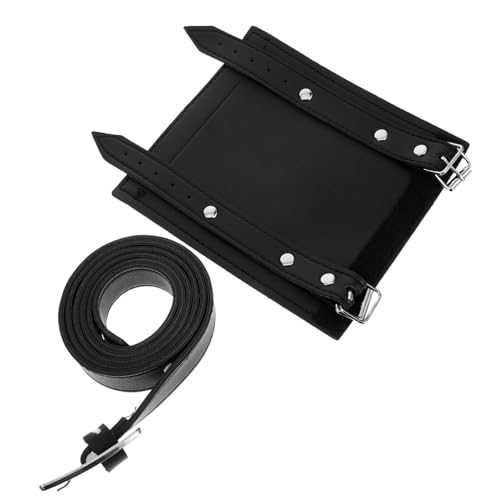 SHERCHPRY Medieval Belt Pu Leather Utility Sword Frog for Cosplay Stage Performance Black