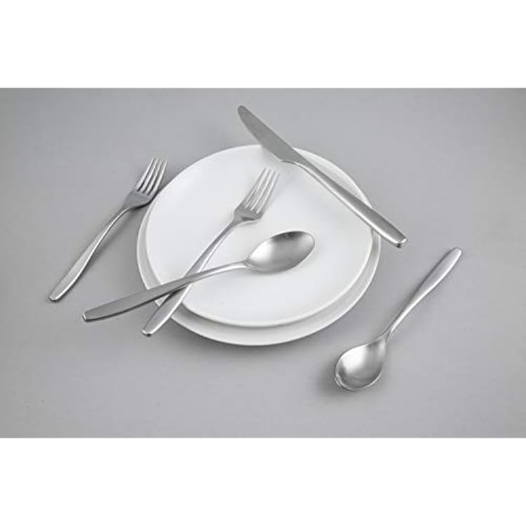 Cambridge Silversmiths Averie Satin 20 Piece Flatware Set, Service for 4, silver