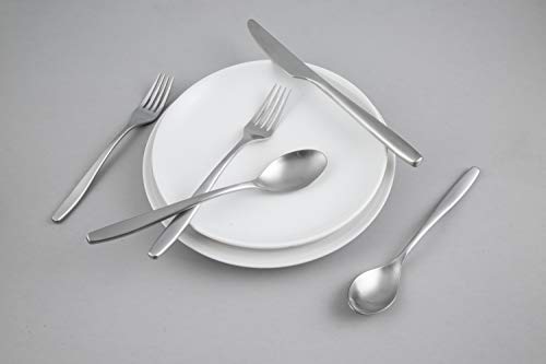 Cambridge Silversmiths Averie Satin 20 Piece Flatware Set, Service For 4, Silver #TOP2