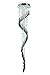 Elegant Lighting 2028G72C-GLB/RC Comet Collection 5-Light Large Hanging Fixture Black Prism Drops Royal Cut Crystals with Chrome Finish, Black