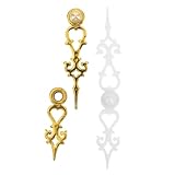 HOLIDYOYO Set 2 Lancette per Orologio a cucù in Plastica, Accessori per Orologi Meccanici Silenziosi, Kit di Riparazione Preciso per Lancette da Parete Vintage, Parti per Restauro Orologi
