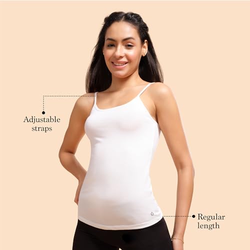 Enamor Fabulous Inners E001 Stretch Cotton Camisole for Women - Image 3