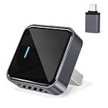 Adattatore CarPlay Wireless per iPhone, Trasforma CarPlay cablato in wireless, Formato mini con adattatore da USB-A a USB-C, Connessione stabile e senza ritardi
