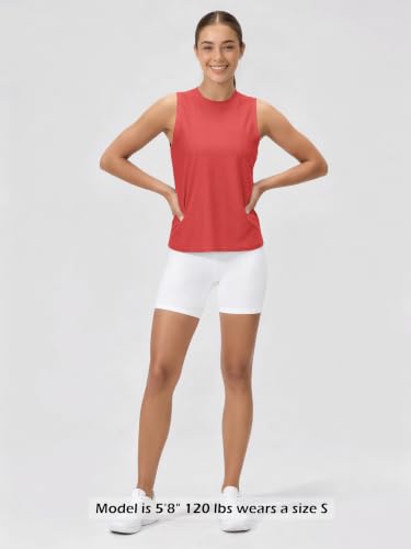 Image of ODODOS Women's Performance Tank Ultra Soft odSTRATUM Tech Sleeveless Tee Shirts High Crew Neck Pullover Top