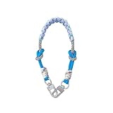 AHQKCRF Porte-clés coloré pour femme, joli bracelet tissé pour clés de voiture, sac à ...