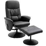 HOMCOM Relaxsessel mit Hocker, Massagefunktion,Fernbedienung...