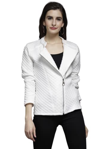 Image of Tandul Black Full Sleeve Solid Jacket for women Stylish Winter Wear Round Neck Jacket for Women & Girls, Zip closer