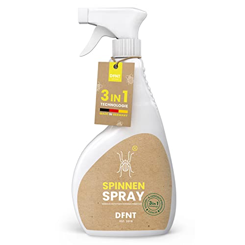 DFNT Spinnenspray 500ml - Effektives Mittel gegen Spinnen - Spinnenspray für Außen und Innen - Spinnenfänger Alternative, Aerosol,