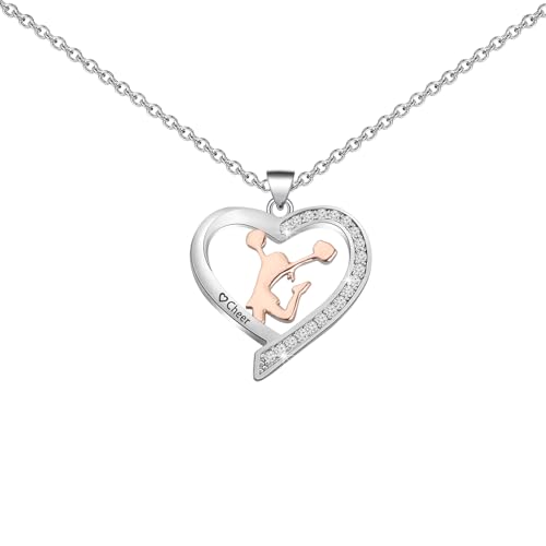Cheerleader Necklace Cheerleading Girls Gift Cheer Necklaces Cheerleader Gift for Girls Cheer Gifts Cheerleading Coach Gifts (cheer color necklace) - Image 3