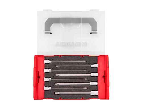 Image of TEKTON Long Triple Square Bit Socket Set, 8-Piece | SHB91705