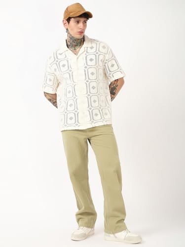 Image of Bewakoof Men's Baggy Fit Jeans
