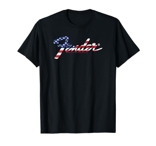 Fender American Flag Fill Logo Camiseta
