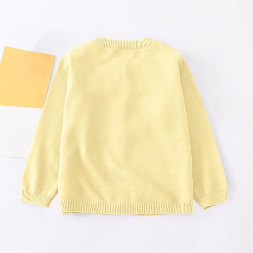 School Uniform for Girls Sweaters Long Sleeve Crewneck Fall Cardigan Trendy Button up Knitted Sweater Kids Clothes3
