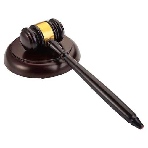 Martillo de subasta de madera resistente para dirigir juntas con autoridad 4