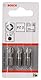 Bosch Accessories Bosch Professional Bit Extra-Hart für Pozidriv-Kreuzschlitzschrauben (PZ2, Länge: 25 mm, 3 Stück)
