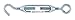 Hampton Zinc-Plated Aluminum/Steel Turnbuckle 275 lb.