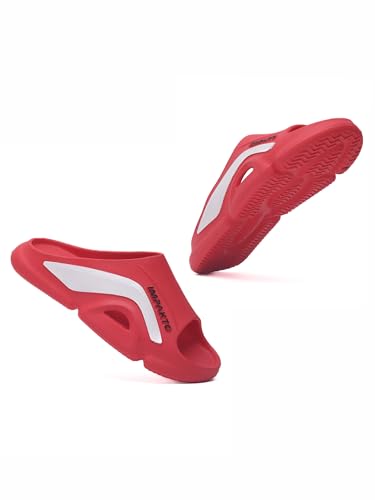 Image of Impakto Men EVA Flip Flops | Lightweight, Soft & Comfortable Slippers | Wide Toe Box, Airflow Ventilated Design, Anti-Skid & Water-Resistant, Indoor & Outdoor Chappal | Everyday Essentials
