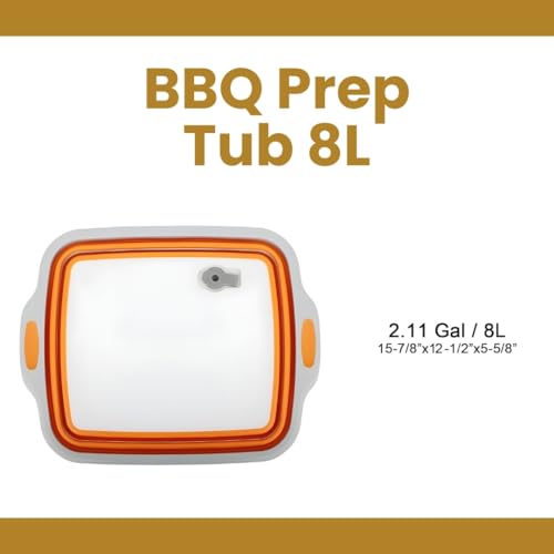 Tubeta Plegable para Preparación BBQ 8 litros miniatura 2