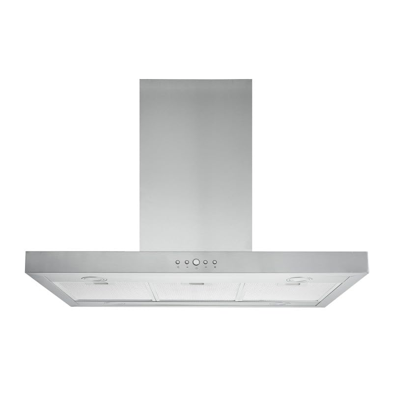 BELDEKO Hotte Îlot 90 cm Inox 553 m3/h 3 Vitesses - Marque Française