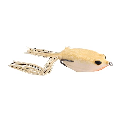 Berkley Swamp Lord Standard Hollow Body Frog Fishing Lure Bone 65mm Soft Body for Improved Hook-Up Ratio Sealed to Prevent Water Intrusion Equipped with Sharp Fusion19 Hooks