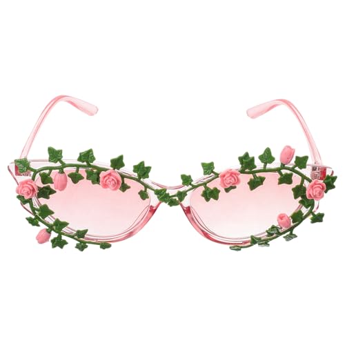 TOGEVAL Gafas De Sol Con Forma De Flor Para Adultos, Divertidas, Para Fiestas, Retro, Modernas, Con Forma De Flor