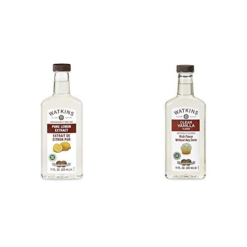 Watkins Pure Lemon Extract (11 oz.) and Watkins Clear Vanilla Flavor (11 fl. oz.)