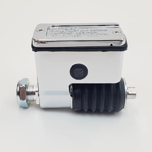 Cilindro mestre de freio traseiro cromado de 11/40.6 cm para Harley Dyna FXD Super Glide, FXDWG Wide