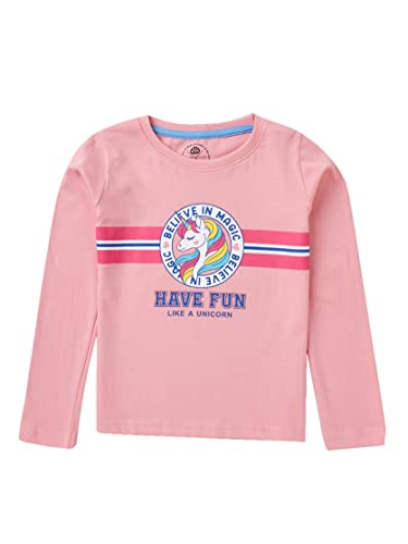Image of Cub McPaws Girls Pack of 3 T-Shirts | Full Sleeves | 100% Cotton | 4 to 12 Years | Brilliant Basics Range
