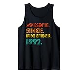 Photo Gallery awesome since december 1992 men women birth birthday vintage canotta Photo Gallery awesome since december 1992 men women birth birthday vintage canotta