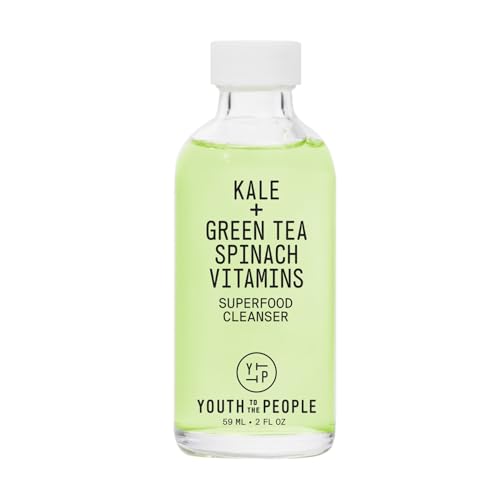Youth To The People Superfood Cleanser, Enriched with Kale + Green Tea + Spinach, pH-Balanced Face Wash for All Skin Types, Gentle Skin Cleanser & Makeup Remover, 59ml