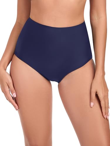 RELLECIGA Women's High Waisted Bikini Bottom Full Coverage Tummy Control Swimsuit Bottoms - Main Image