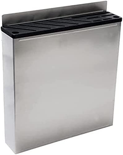 Restaurant/Commercial Kitchen Knife Rack - Holds 10 Knives & Honing Steels - Stainless Steel Wall Mounted Knife Storage