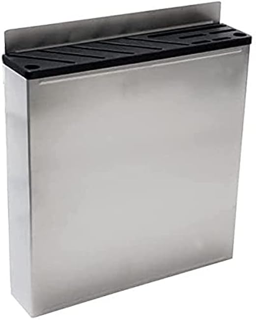 Restaurant/Commercial Kitchen Knife Rack - Holds 10 Knives & Honing Steels - Stainless Steel Wall Mounted Knife Storage