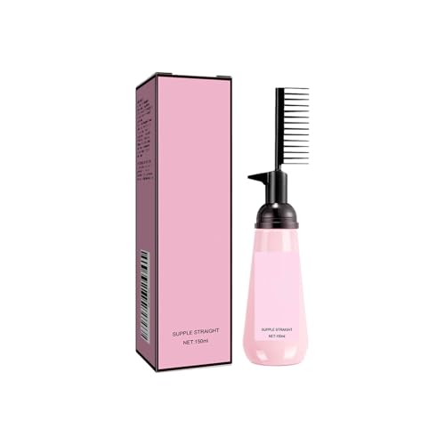 Crema Alisadora - 150 ml, con peine incorporado, alisa y repara al instante el cabello encrespado, rizado y dañado.