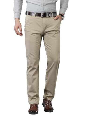 DAVID.ANN Men's Flat Front Dress Pant Stretch Business Casual Trousers3