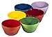Bruntmor 8 oz Porcelain Bowls Set of 6 - for Ice Cream, Dessert, Soup, Small Side Dishes, Salad, Cereal, Rice - Microwave, Dishwasher and Oven Safe - Gradient Colors