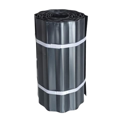 Dreuhuing Borde Perimetral de Paisajismo - Delimitador de Jardín | 10 Metros De Bloques Flexibles De Metal Corrugado para Piscina Senda Jardín Pared Patio Exterior Área Infantil