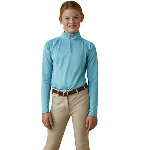 Vêtement de poney Ariat Junior Sunstopper 2.0 Maui Blue idéal pour les journées de stage