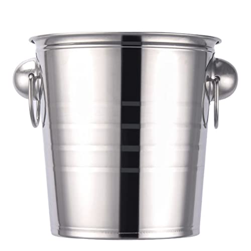 Seau à Glace Rond Épais de 11 L pour Bière Vin Fête Refroidisseur de Bouteille de Vin Isolé