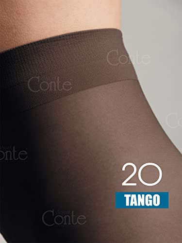 Image of Conte Tights Sheer to Waist Pantyhose with Satin Silky Touch Effect, Tango 20 Den