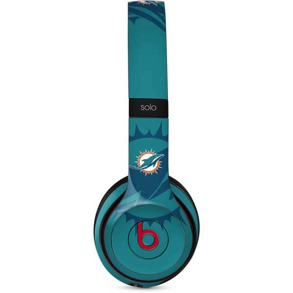 Skinit Decal Audio Skin Compatible with Beats Solo 3 Wireless - Officially Licensed NFL Miami Dolphins Double Vision Design