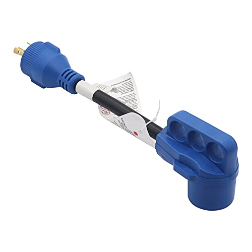 mewmewcat Adaptador de 30 Amp para 50 Amp 10awg/ 3 Cabo RV Adaptador de linha de força para Campista