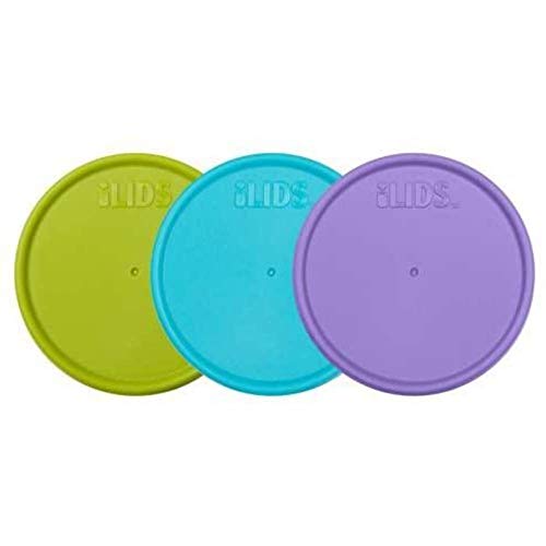 iLIDS Mason Jar Storage Lid, Wide Mouth, USA Made, Beach, Pack of 3
