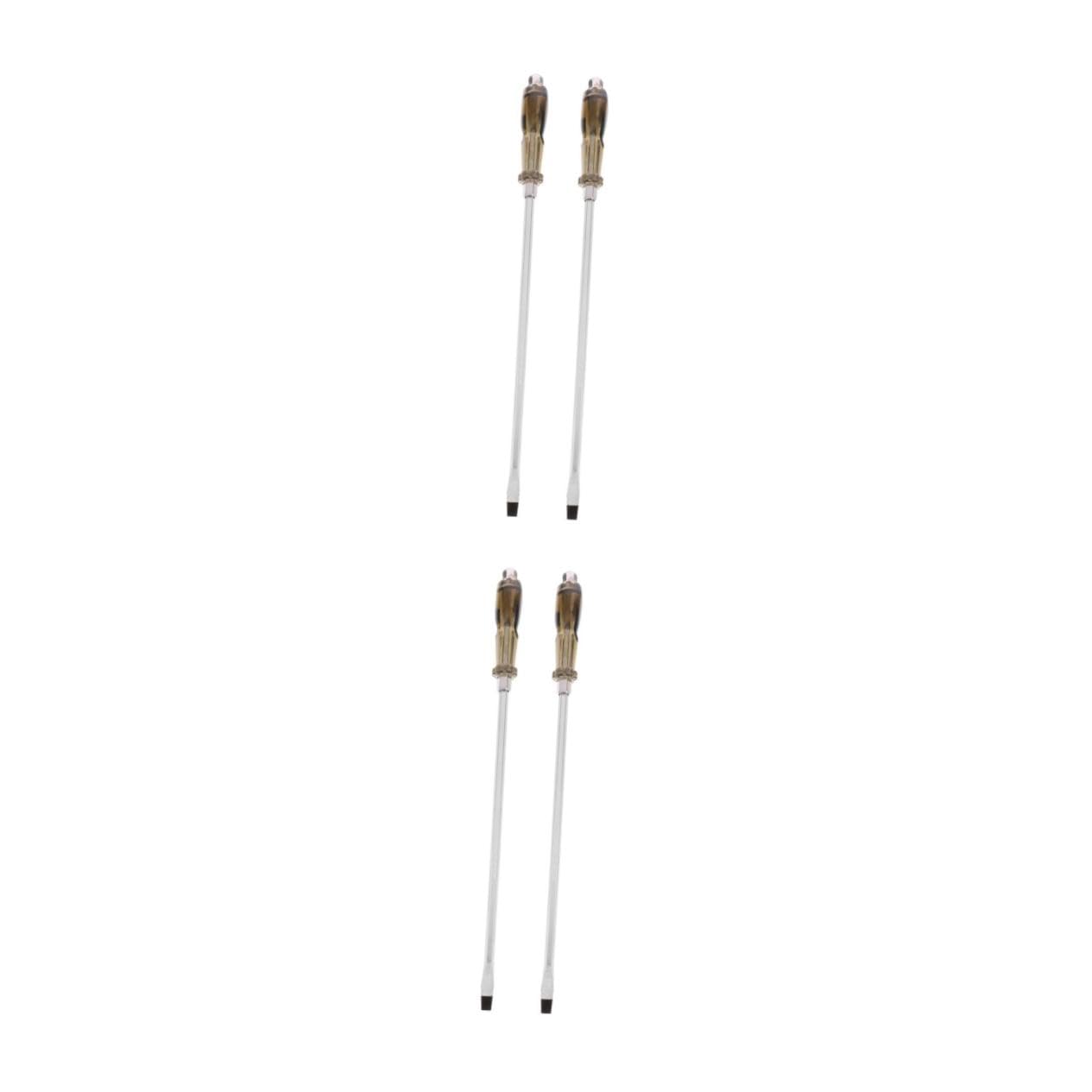 SHINEOFI 2 Set Cacciavite Magnetico Cacciaviti Testa Piatta Angolato Avvitatore Strumento Di Riparazione Domestica Cacciavite Per Auto Acciaio Al Cromo Vanadio Argento 2 Pezzi * 2